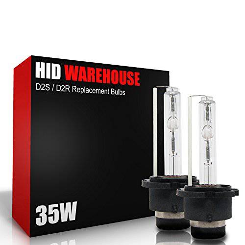 HID-Warehouse HID 제논 교체용 전구 - D2S/ D2R/ D2C - 5000K 브라이트 화이트 (1 쌍, 세트)