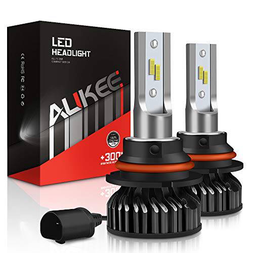 Aukee 9007 LED 헤드라이트전구 HB5 50W 6000K 10000 루멘 익스트림 브라이트 CSP 칩 변환 키트