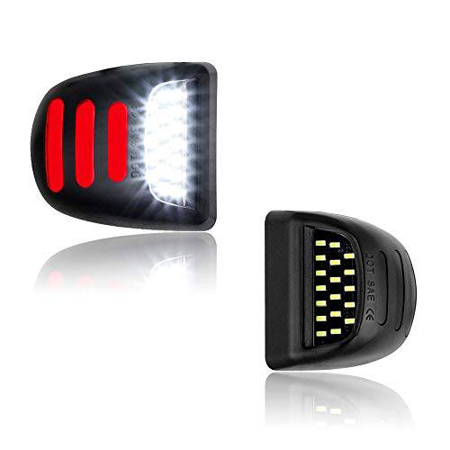 방수 화이트 LED 특허 플레이트 라이트 레드 런닝 램프 교체용 쉐보레 and GMC 트럭, 강화 시계 and 긴수명 서비스