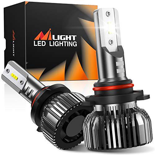 Nilight E1 9006 LED 헤드라이트전구, 전조등, 350% Brighter, 50W 10000 루멘 HB4 LED 로우 빔, 미니 사이즈 LED 헤드라이트,전조등 변환 키트, 6000K 쿨 화이트, 팩 of 2