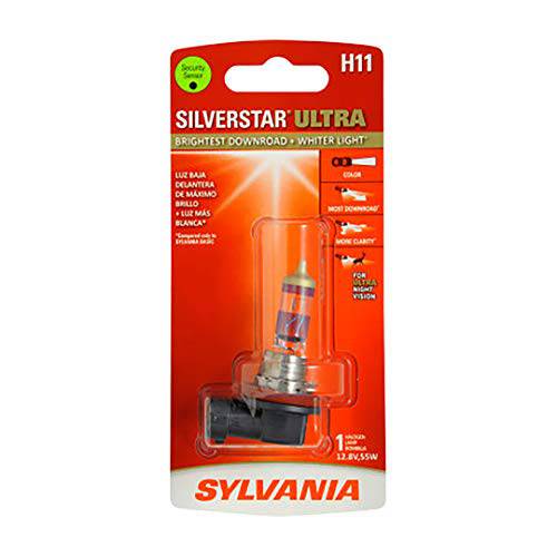 SYLVANIA H11 SilverStar 울트라 고성능 할로겐 헤드라이트전구, (포함 1 전구)