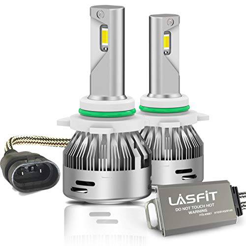 LASFIT H10 9140 9145 LED 포그라이트, 안개등 전구 2 모드 전환 LED 변환 키트 업그레이드 버전 60W 6000LM 3000K 노란색/ 6000K 화이트 (팩 2)