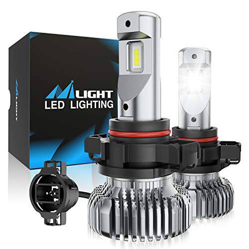 Nilight EF2 2504 LED 포그라이트, 안개등 전구, 250% 밝기, 5, 0000 시간 롱 Lifespan, 6000K 제논 화이트 포그라이트, 안개등 전구, PSX24W LED 포그라이트, 안개등 DRL 전구 교체용, 팩 of 2