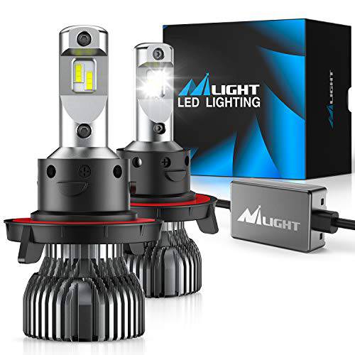 Nilight H13/ 9008 LED 헤드라이트전구, 전조등, 70w 14000lm H13 하이/ 로우 빔 LED 헤드라이트전구 6500k H13 LED 전구 쿨 화이트 IP67