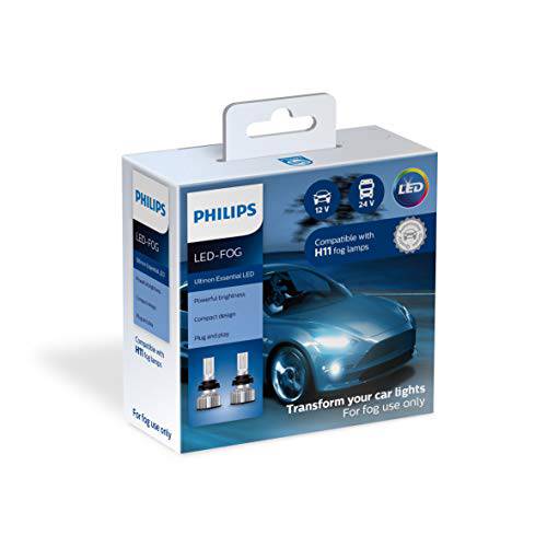 Philips Automotive Lighting H11 Ultinon 에센셜 LED 포그라이트, 안개등, 2 팩