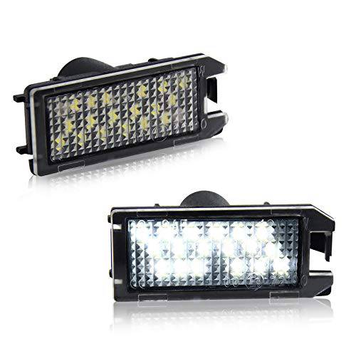 D-Lumina LED 특허 플레이트 라이트 조립품 교체용 호환가능한 2013-2019 명령 500, 마세라티 Levante ＆ 닷지 바이퍼, 전원 by 18-SMD 화이트 LED 6000K 2-Pieces