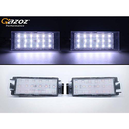 GAZOZ 퍼포먼스 LED 특허 플레이트 라이트 스마트 자동차 Fortwo 453 3rd 세대 - 화이트 CAN-Bus 18-SMD