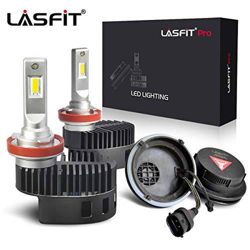 LASFIT 커스텀 H11 LED 전구 토요타 4runner 2014-2020, 10000LM 100W 브라이트 H8 H9 LED 전구 (2 팩)