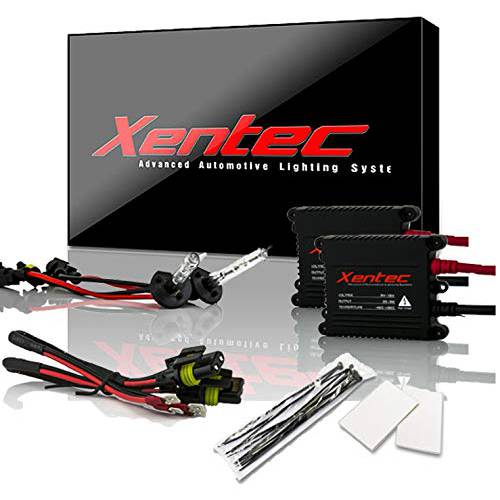 Xentec H1 6000K HID 제논 전구 x 1 쌍, 세트 번들,묶음 2 x 35W 디지털 슬림 안정기 (울트라 화이트)