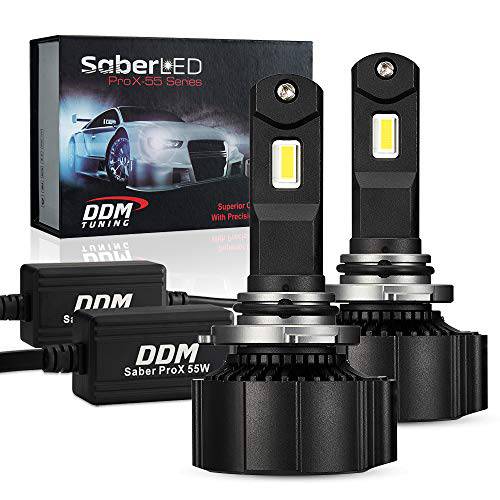 DDM 튜닝 Saber 55W ProX LED, 12500LM, 6000K, PairFBA (9005/ 9006/ 9012/ H10)