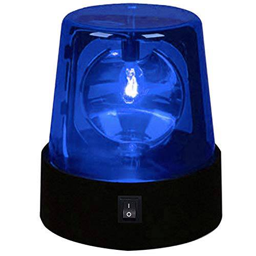 EKDJKK 3inch 회전 레드 플래시 비콘 파티 램프 DJ 손전등, 플래시 라이트 라이트, 360 도 플래시 플레어 세이프티,안전 경고등 비상 LED Police 자동차 사이렌 손전등, 플래시 라이트 Lights(Blue, Size:1pc)