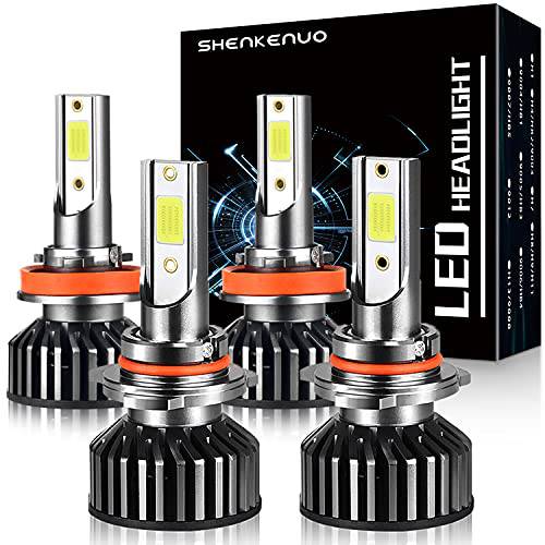 SHENKENUO 호환 토요타 캠리 (2007-2018) LED 헤드라이트,전조등 전구, 9005/ HB3 하이빔+ H11 로우 빔, 팩 of 4