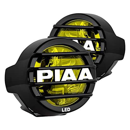 Piaa 22-05370 LP530 Yellow 3.5-Inch SAE Compliant LED 이온 포그라이트, 안개등 키트 배선 하네스 and 릴레이 and 스위치, 팩 of 2