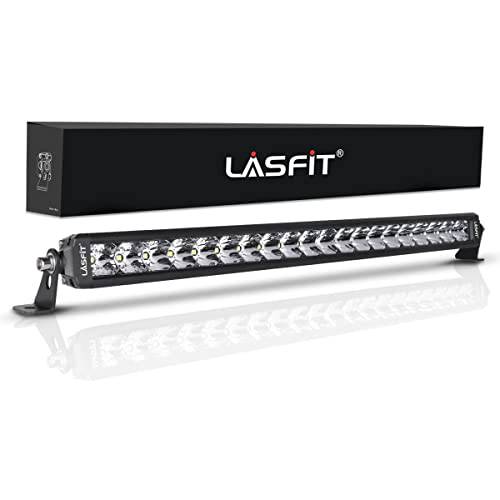 Lasfit 20 인치 Led 라이트 바 나사없는 IP67 방수 라이트 바 오프로드 워크라이트 스팟플러드 라이트 지프 랭글러, 타코마/ 캠리/ 어코드, 4Runner, F-150/ 레인저/ 익스플로러, ATV, UTV