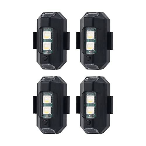 LECART 4Pcs LED 손전등, 플래시 라이트 드론 라이트 7 컬러 USB 충전 항공기 플라잉 Anti-Collision 나이트 라이트 DJI 에어 2S/  미니 2/  매빅 에어 2/  매빅 미니 드론/  자전거/  먼지 자전거/  자동차/  오토바이