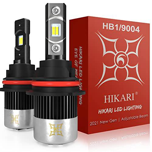 Hikari 9005/ HB3/ 9145 LED 전구, 12000LM 하이 루멘, 30W 썬더 LED 호환 to 80W 보통주 LED, CANBUS Ready, 할로겐 업그레이드 교체용, 6000K, 9140 H10 안개등
