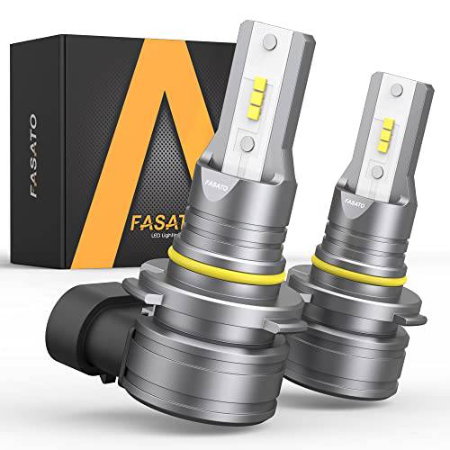 Fasato 9005/ HB3 Led 헤드라이트전구, 전조등 하이빔, 300% Brighter 팬리스 LED 미니 사이즈 변환 키트, 6000k 쿨 화이트, 팩 of 2