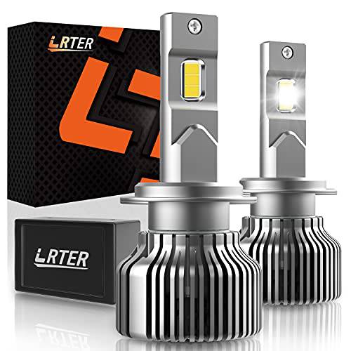 LRTER H7 LED 헤드라이트전구, 전조등, 110W 20000LM 6500K 쿨 화이트 400% Brighter 업그레이드된 LED 헤드라이트 변환 키트 퀵 설치, 팩 of 2
