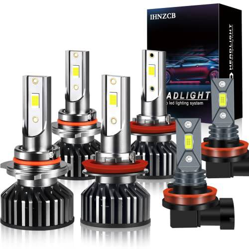 IHNZCB 호환 토요타 4Runner 2010-2020 LED 헤드라이트전구, 전조등 9005 하이& H11 로우 빔+ H11 포그라이트, 안개등 교체용, 6000K, 팩 of 6