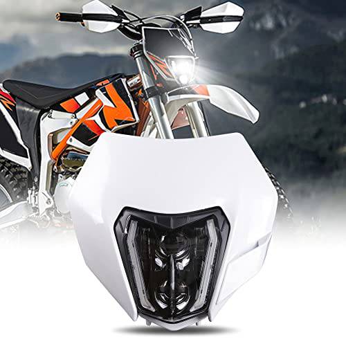 LED 오토바이 헤드라이트,전조등 먼지 자전거 DRL 전조등,헤드램프 베젤 호환가능한 Most Pit 자전거 엔듀로 ATV 슈퍼모토 150 250 350 450 500 SX XCW EXC SXF XC SMC R 690