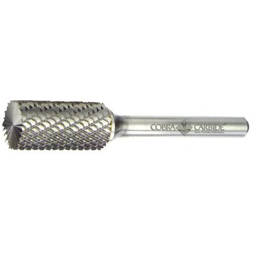 Cobra Carbide 10279 마이크로 그레인 솔리드 카바이드 Cylindrical 레귤러 Length Burr End Cut, 이중 Cut, 쉐입 B SB-1, 1/ 4 생크 직경, 1/ 4 헤드 직경, 5/ 8 커팅 Length (팩 of 1)