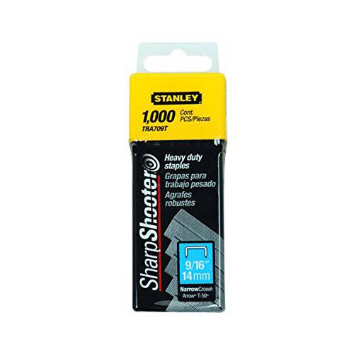 Stanley TRA709T Sharpshooter 9/ 16 14mm 헤비듀티 STAPLES, 1000 Count (2 팩)