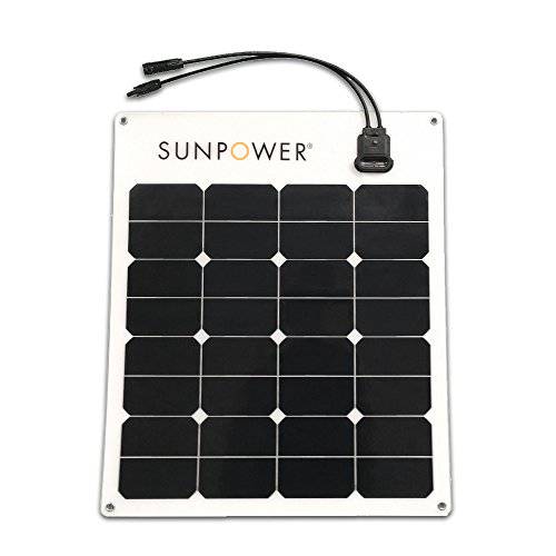 SunPower 50 와트 플렉시블 단결정 하이 능률 태양광 패널