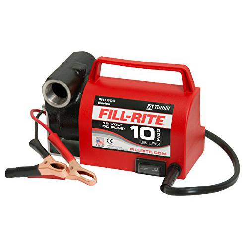 Fill-Rite FR1612 12V 10 GPM 휴대용 디젤 연료 전송 펌프 ( 펌프&  파워 케이블 Only)