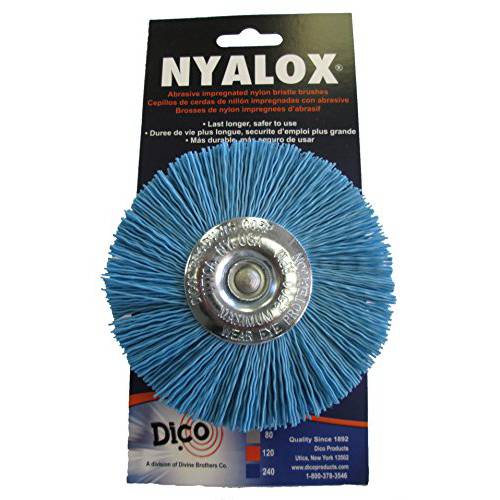 Dico PRODUCTS 7200042 Nylox 휠 브러쉬 4 240 그릿, 블루
