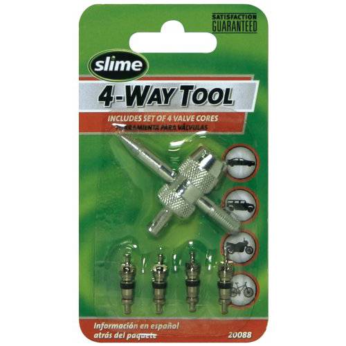 Slime 20088 4-Way 밸브 툴 4 밸브 코어