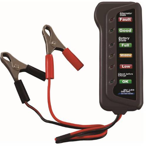 CARTMAN 12V 차량용 배터리 교류기 테스터 - 테스트 배터리 Condition 교류기 충전 LED 표시