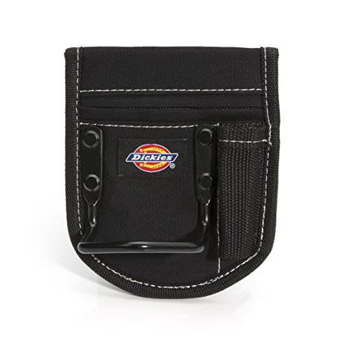 Dickies 2-Compartment 망치 홀더 툴 and Work 벨트, 듀러블 캔버스, 포함 툴 루프 and 포켓, Fits up to 4.5-inch 벨트, 블랙