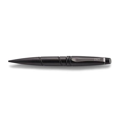 CRKT Williams 전술 펜 2: 로우 프로파일, EDC 셀프 디펜스 생존 Pens,펜 Made of 블랙 양극처리 알루미늄 Fisher 스페이스 잉크카트리지, 프린트잉크, and 포켓 클립 TPENWP