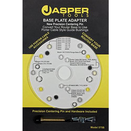 Jasper Tools M 575B 라우터 베이스 플레이트 어댑터