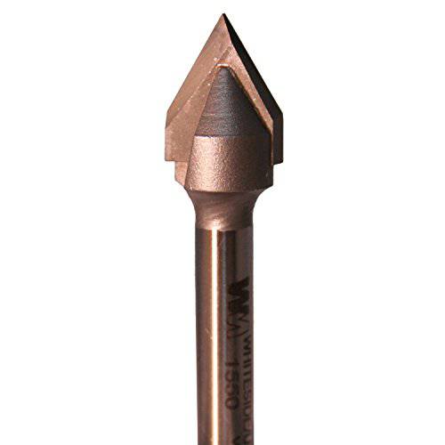 Whiteside Router Bits 1550 V-Groove 60-Degree 1/ 2-Inch 커팅 직경 and 7/ 16-Inch 심 Length