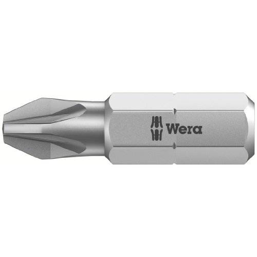 Wera - 5072082001 Series 1 855/ 1 Z 시트메탈 비트, Pozidriv PZ 2 헤드 x 25mm 블레이드 (팩 of 10)