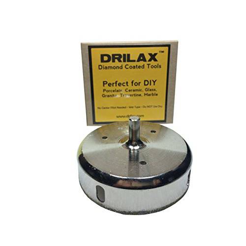 Drilax 4-1/ 8 인치 다이아몬드 홀쏘 드릴 비트 세라믹 도자기 타일 마블,대리석무늬 대리석무늬,마블 Quartz 툴 4 1/ 8 in