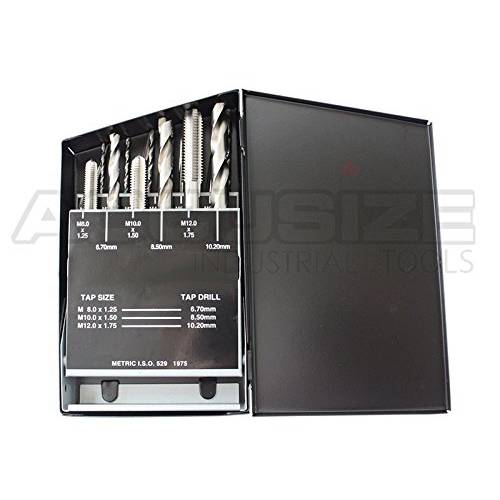 Accusize Industrial Tools 18 Pc Hss 탭 and 드릴 세트, 매트릭, 0001-0052