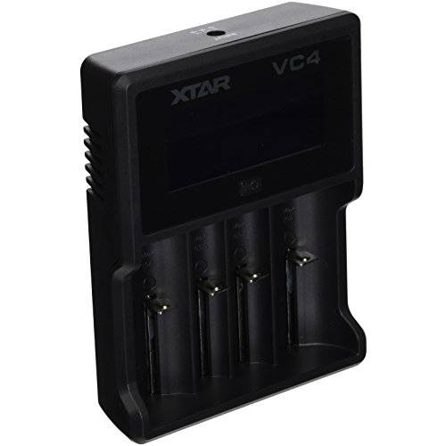 XTAR VC4 Li-ion/ Ni-MH 배터리 충전기 프리미엄 USB LCD 디스플레이 호환가능한 10440/ 14500/ 14650/ 16340/ 17670/ 18350/ 18500/ 18650/ 22650/ 26650/ 32650/ AAAA/ AAA/ C/ D
