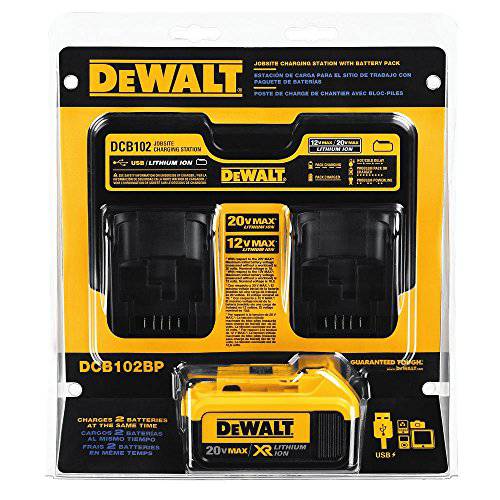 DEWALT 20V 맥스 충전 스테이션 작업장 4Ah 배터리 팩 (DCB102BP)