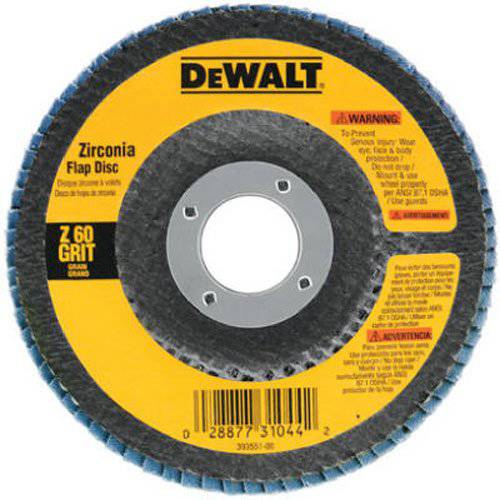 DEWALT DW8310 4-1/ 2 x 7/ 8 120 그릿 지르코니아 앵글 그라인더 덮개 디스크