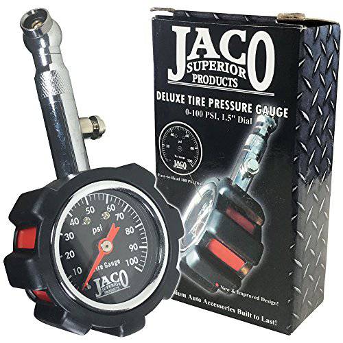 JACO 디럭스 타이어공기압 게이지 - 100 PSI