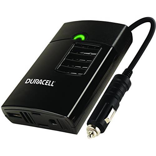 Duracell 파워 DRINVP150 휴대용 파워 인버터, 150 와트 피크 (130w 끊김없는), 블랙