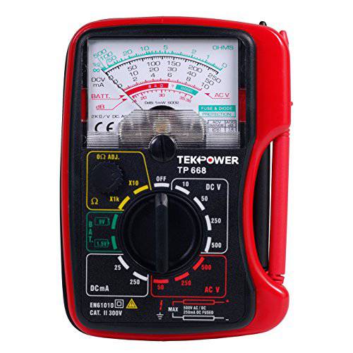 Tekpower TP668 Palm-size 13-range 아날로그 멀티미터,전기,전압계,측정 1.5V and 9V 배터리 테스터