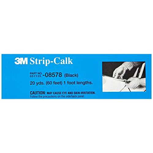 3M  스트립 Calk, 08578, 블랙, 1 ft 스트립S, 60 per carton