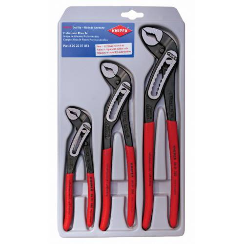 KNIPEX Tools - 3 피스 앨리게이터 펜치 세트 7 10 12 002007US1