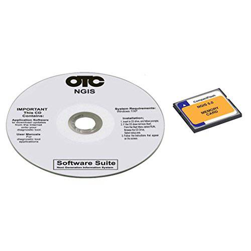 OTC Genisys 3421-154 시스템 5.0 CD and 4 GB 메모리 카드 스캔 툴