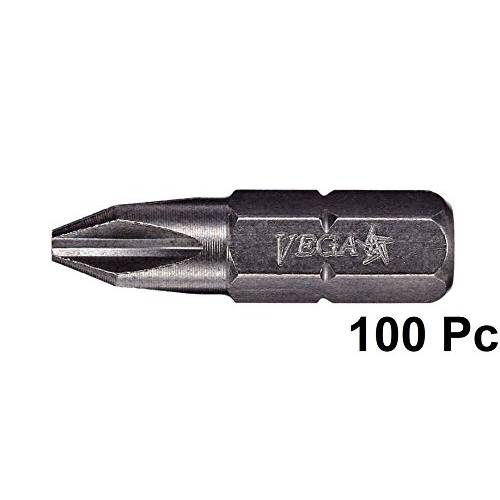 VEGA 100pc 프로페셔널 등급 필립스 2 파워 툴 드라이버 팁 (125P2A)