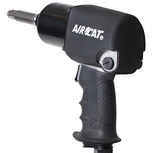 AIRCAT 1460-XL-2 1/ 2 임팩트렌치 2 Extended 모루, 스몰, 블랙