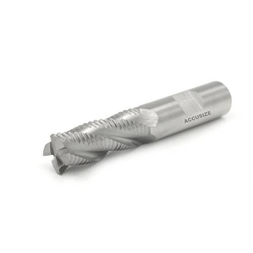 Accusize Industrial Tools 7/ 8’’ 4 플루트, 7/ 8 by 3/ 4 by 1-5/ 8 by 4-1/ 8’’ M42-8% 코발트 Roughing End 밀,분쇄기, 센터 커팅, 1002-0078